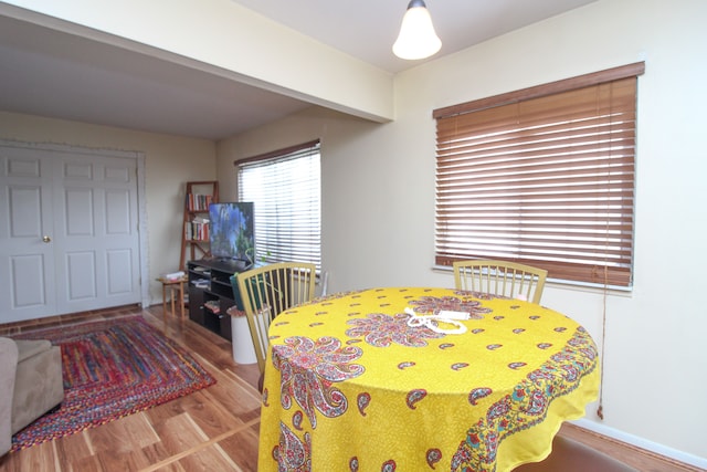 dining room featuring hardwood / wood-style floors