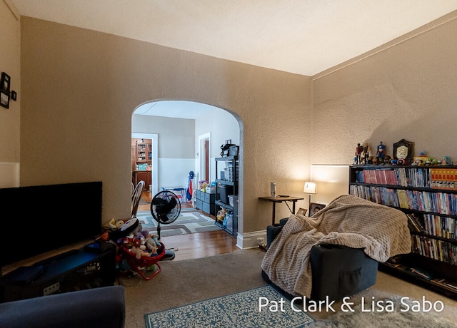 interior space featuring hardwood / wood-style floors