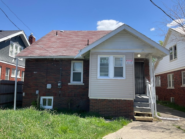 view of front of home