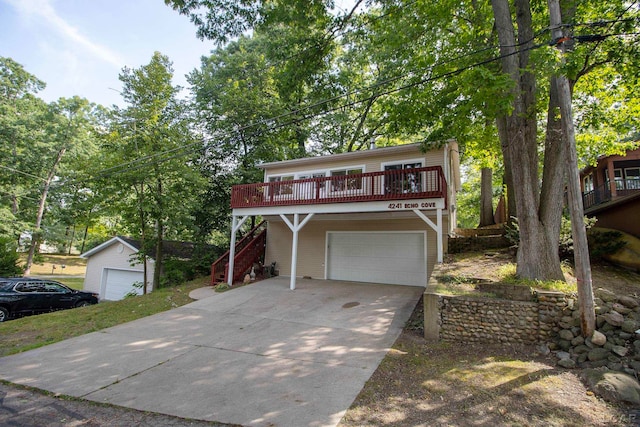 front facade featuring a garage