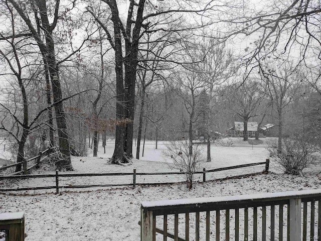 4241 Echo Cv, Manitou Beach, MI 49253 - view of snowy yard