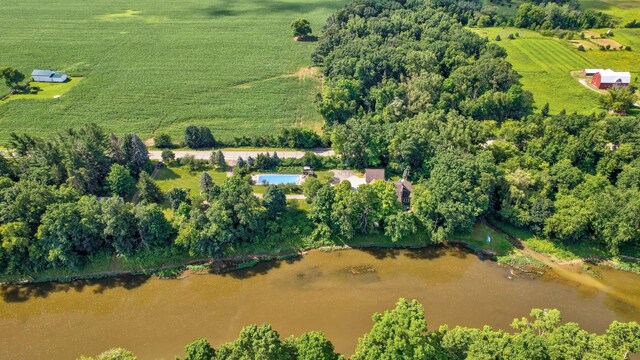 9300 Ormes Rd, Vassar, MI 49768 - aerial view of sparsely populated area featuring a large body of water