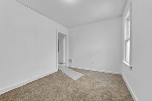 view of carpeted empty room