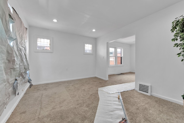 view of carpeted empty room