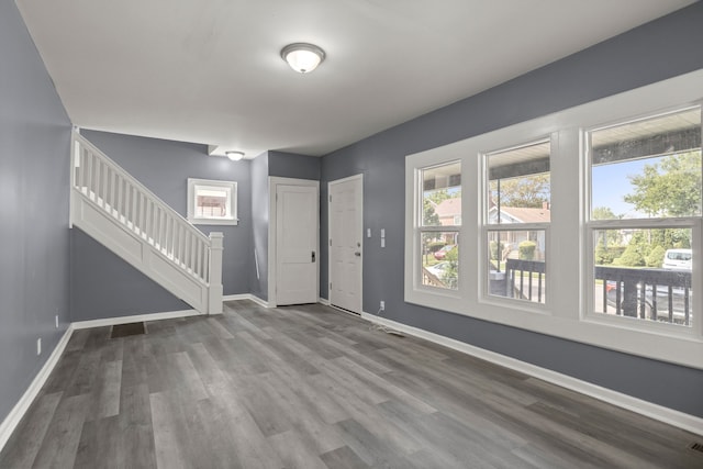 entryway featuring hardwood / wood-style floors