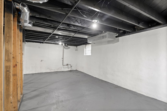 view of basement