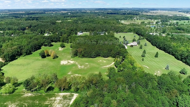 bird's eye view featuring a rural view