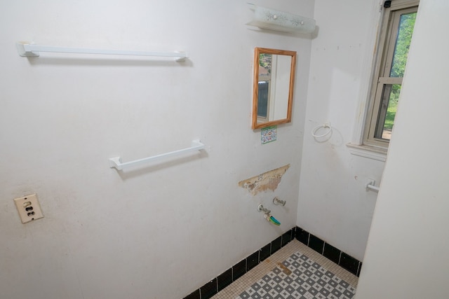 bathroom featuring tile patterned flooring