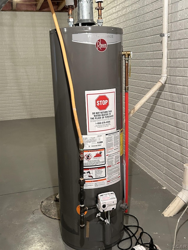 utilities with gas water heater