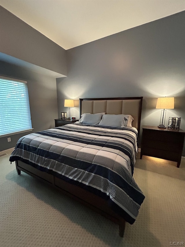 bedroom with carpet floors