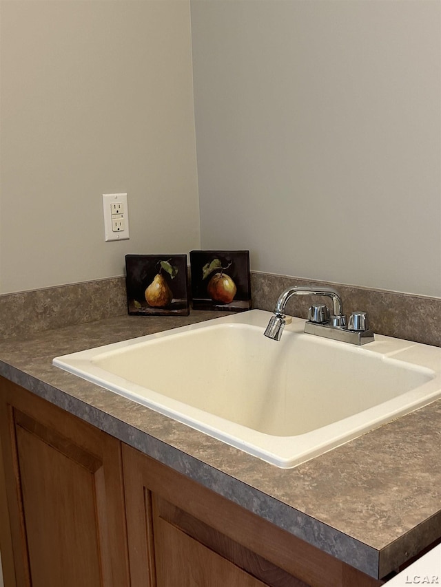 interior details with sink