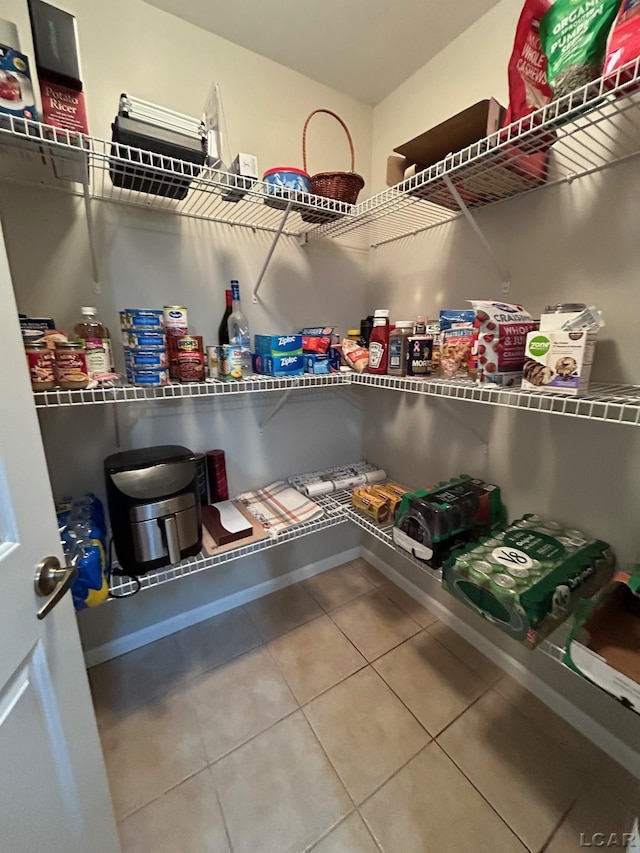 view of pantry