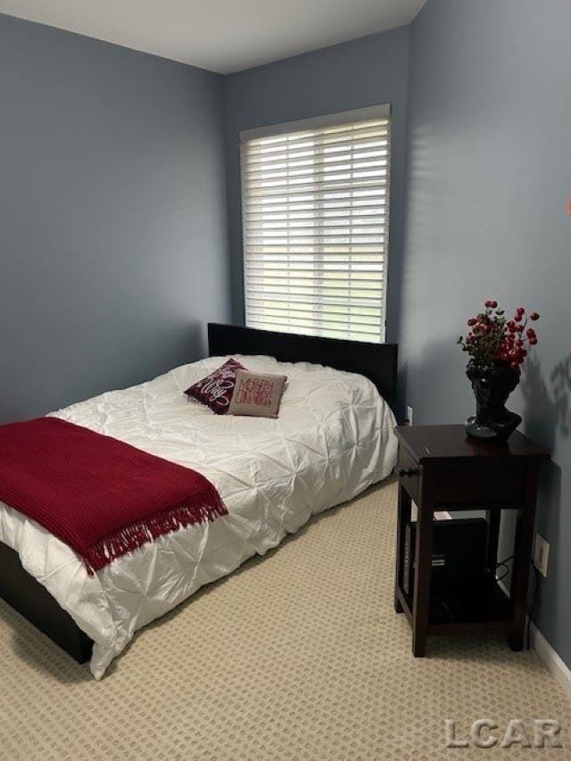 bedroom featuring carpet flooring