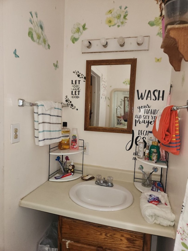 bathroom featuring vanity