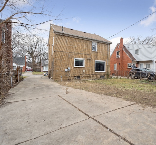 view of back of property