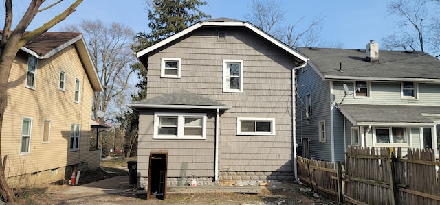 view of rear view of property