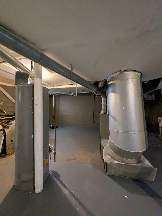 view of basement