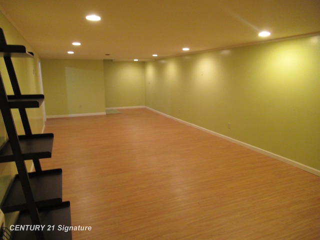 interior space with light wood-type flooring