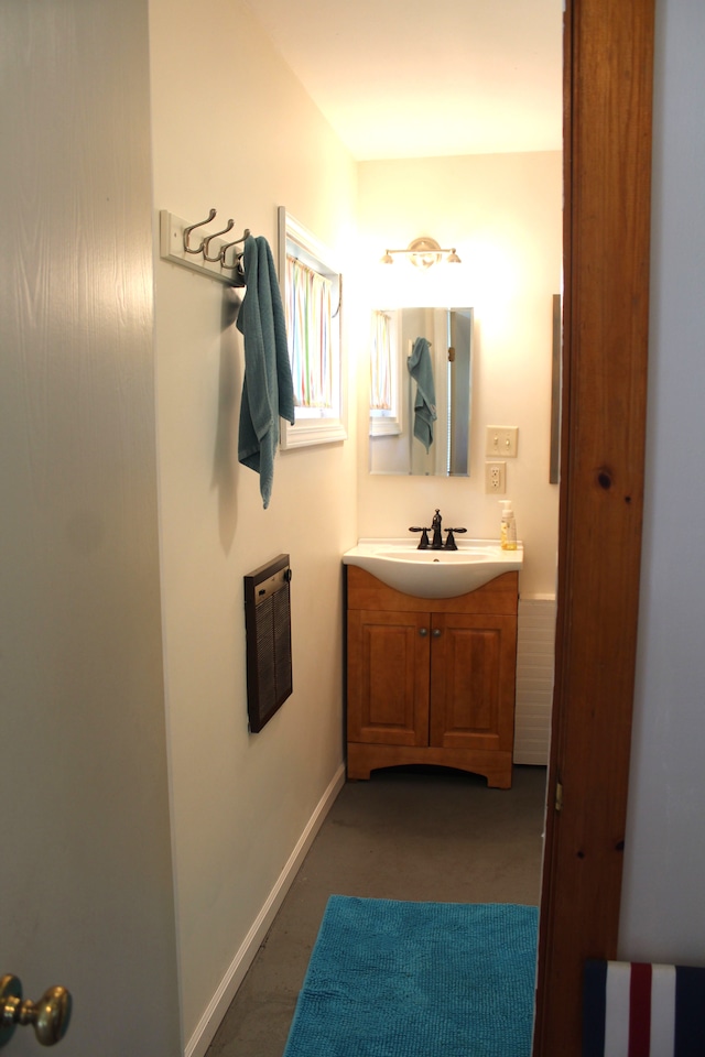 bathroom featuring vanity