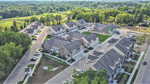 637 Woodland Dr, Dexter, MI 48130 - aerial view of property's location with a forest and nearby suburban area