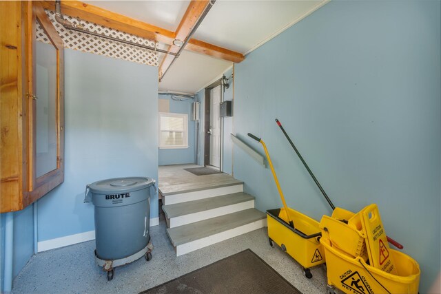 9284 M-35, Gladstone, MI 49837 - staircase featuring baseboards