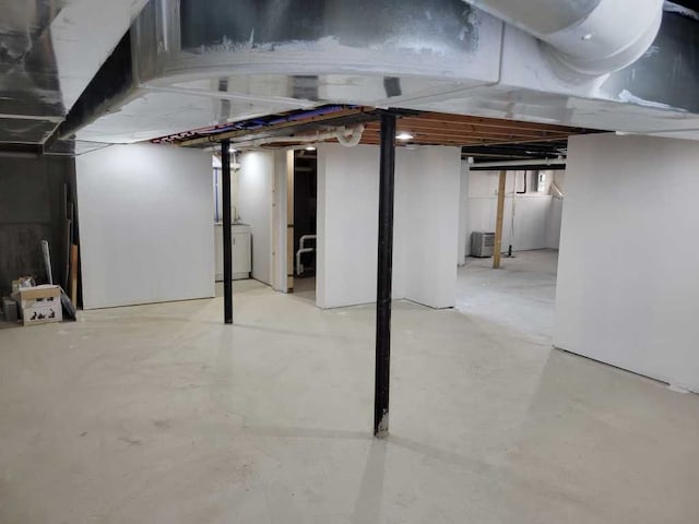 view of basement