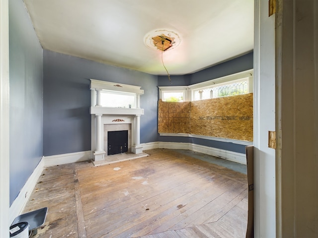 interior space with light wood-type flooring