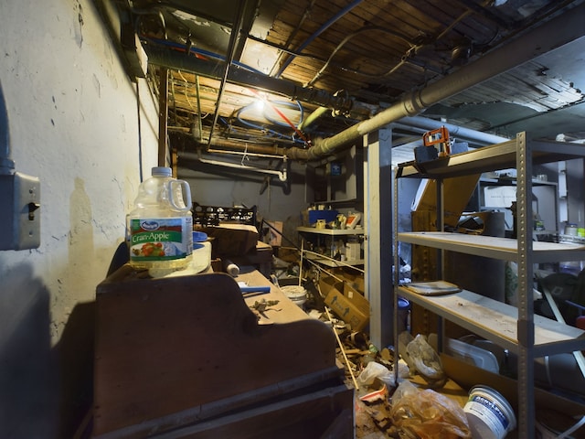 view of basement