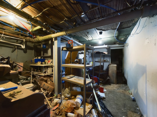 view of basement
