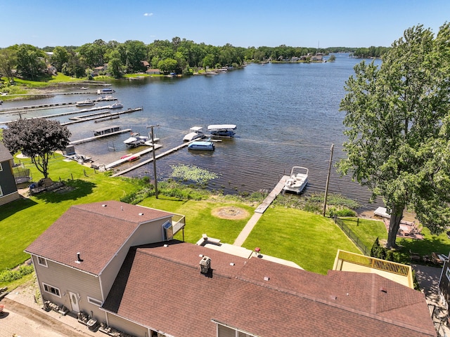 1794 S Hughes Rd, Brighton, MI 48114 - drone / aerial view of a large body of water
