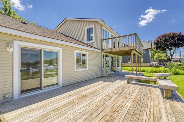 1794 S Hughes Rd, Brighton, MI 48114 - view of wooden terrace