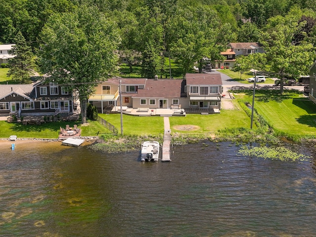 1794 S Hughes Rd, Brighton, MI 48114 - view from above of property with a large body of water