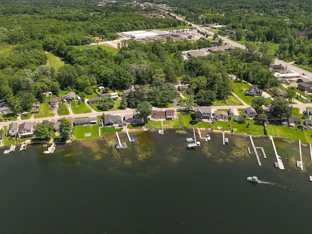 1794 S Hughes Rd, Brighton, MI 48114 - aerial view of property's location with a nearby body of water and nearby suburban area