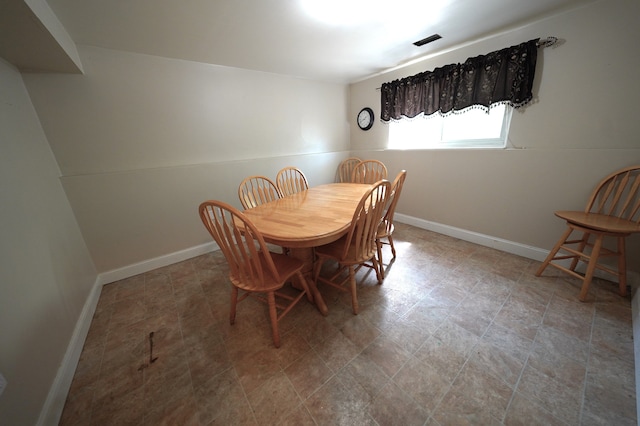 view of dining area