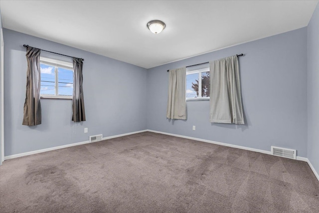 carpeted empty room featuring a healthy amount of sunlight