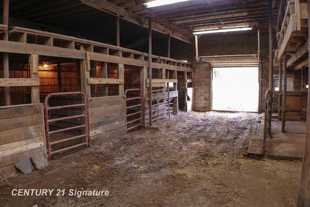 view of horse barn