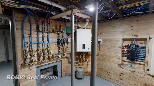 utilities featuring tankless water heater