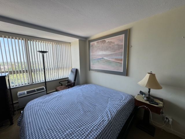 bedroom with a textured ceiling