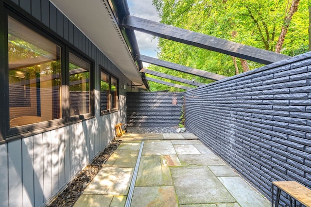 view of home's exterior featuring a patio