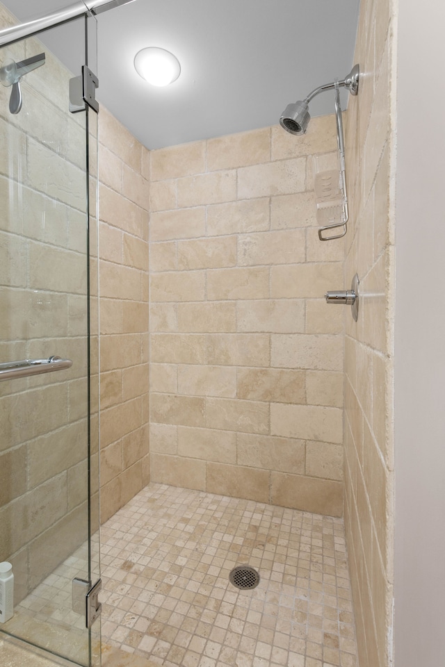 bathroom with an enclosed shower