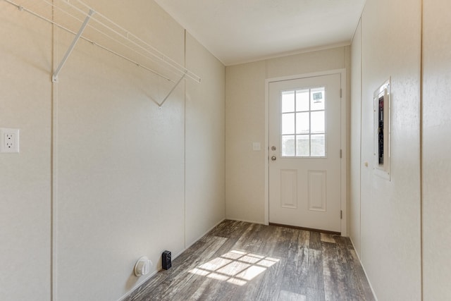575 Gallery Dr Unit 48, Eaton Rapids, MI 48827 - doorway with wood finished floors