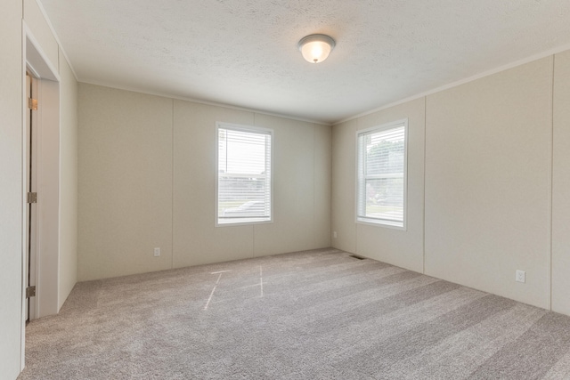 575 Gallery Dr Unit 48, Eaton Rapids, MI 48827 - carpeted empty room featuring a textured ceiling and ornamental molding