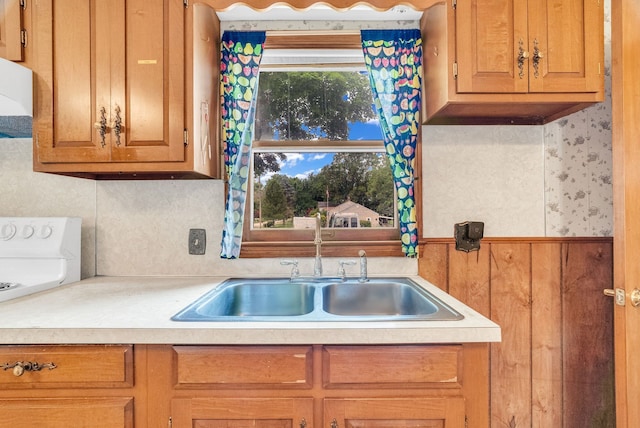 kitchen featuring sink and extractor fan