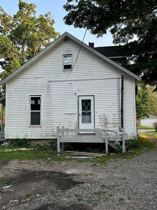 view of rear view of house