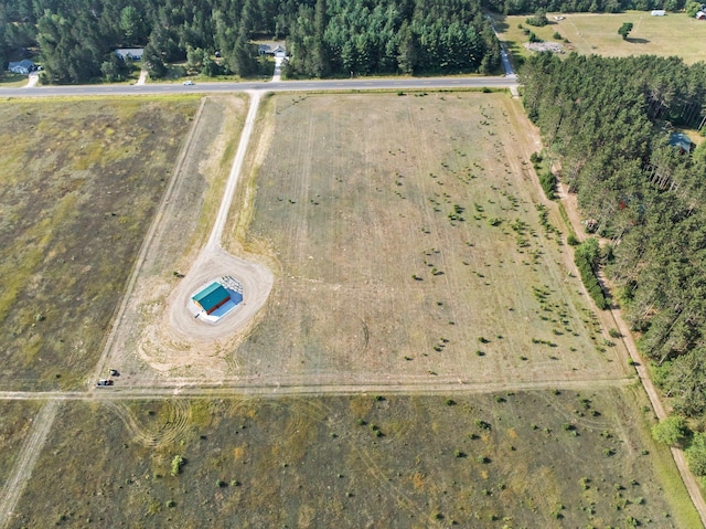 drone / aerial view featuring a rural view