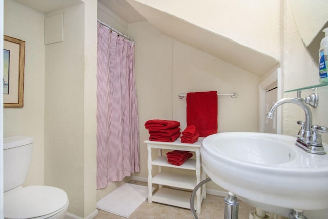 5925 Jagger Rd, Ludington, MI 49431 - bathroom with toilet and a shower with curtain