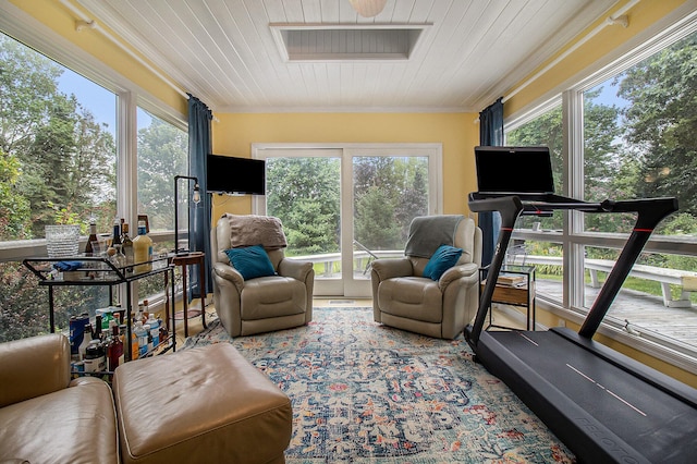 5925 Jagger Rd, Ludington, MI 49431 - sunroom / solarium with plenty of natural light