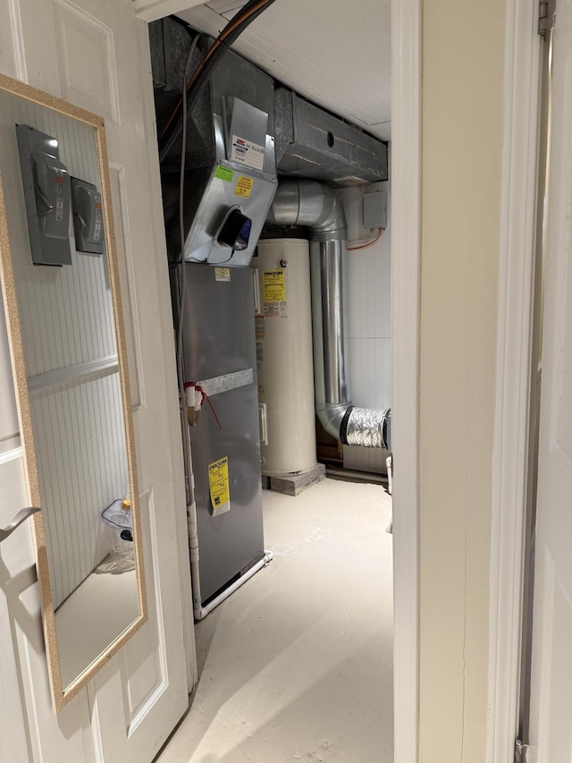 5925 Jagger Rd, Ludington, MI 49431 - utilities with water heater and heating unit