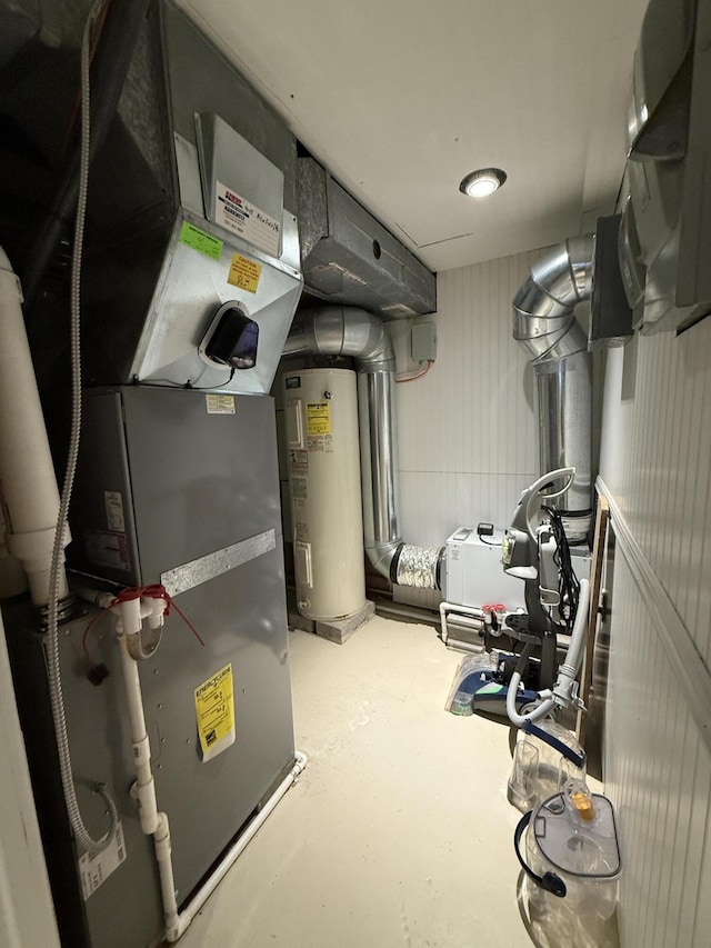 5925 Jagger Rd, Ludington, MI 49431 - utilities featuring heating unit and water heater