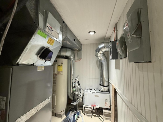5925 Jagger Rd, Ludington, MI 49431 - utilities featuring heating unit and water heater